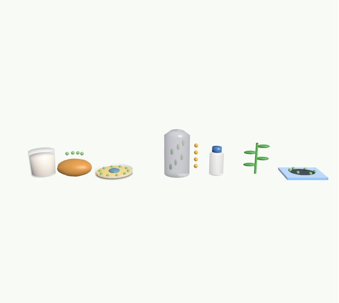 Microbios útiles y biotecnología en 3D en la app Asclepio