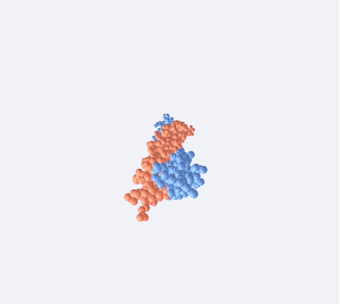 Kératine (molécule réelle) en 3D