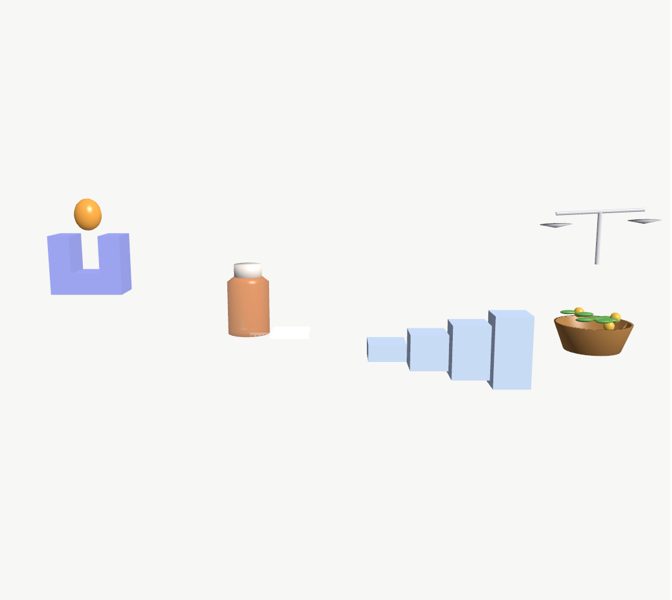 Medicamentos y medicina tradicional en 3D en la app Asclepio